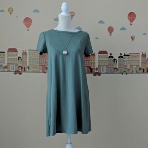 Dark Olive Shift Dress